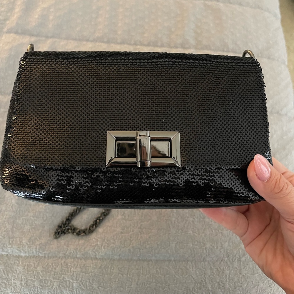 Black sequin, express bag